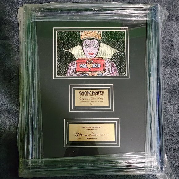 Kathrine Baumann Snow White Evil Qun Artist Proof Framed 12.75" x 15.75" Collage